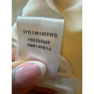FORE Maxi Dress Women Large White Yellow Strapless Fruit Floral Tie Back Boho thumbnail 11