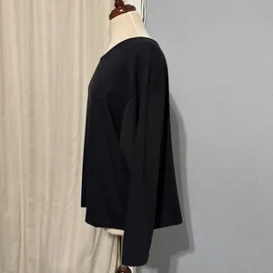 Members Mark Black Long Sleeve Active Tee Women's Size L Open Back‎ Detail thumbnail 6