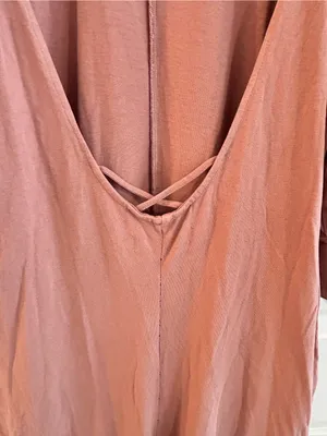 Free People FP Beach Jackie Puff Sleeve Jumpsuit Pink Size S thumbnail 9
