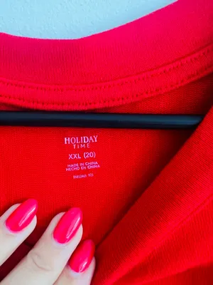 Holiday Time Red Long-Sleeve 'JOY' Graphic Sweatshirt with Leopard Print thumbnail 2