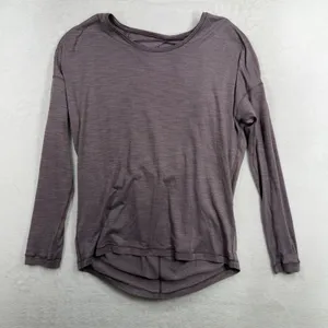 Lululemon 6 Get Set Long Sleeve Heathered Smoky Blush Frosted Mulberry Luon thumbnail 4