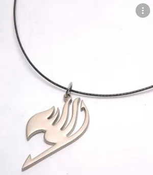 Silver Tone & Black Fairy Tail Necklace thumbnail 1