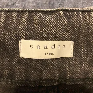 Sandro black raw hem studded mini- size 0 NWOT thumbnail 2