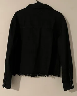 Black Denim Jacket Size L thumbnail 3