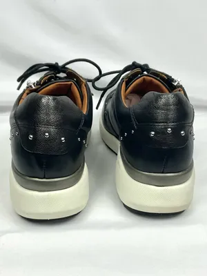 Pikolinos Sella Black Comfort Sneaker Leather Side Zip Studded Shoes EU Sz 39 thumbnail 6