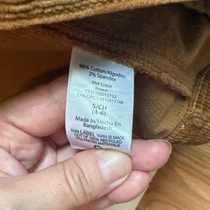 Time and Tru Womens Corduroy Jacket Brown‎ Size S 4-6 TT31100012752 NWT thumbnail 4