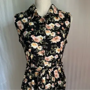 No Boundaries Floral Lace Back Dress XL Junior’s 15-17 EUC thumbnail 6