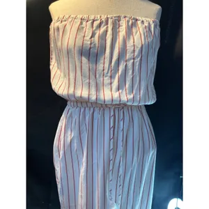 Forever 21 Contemporary Red White Striped Strapless Wide Leg Jumpsuit‎ Small thumbnail 2