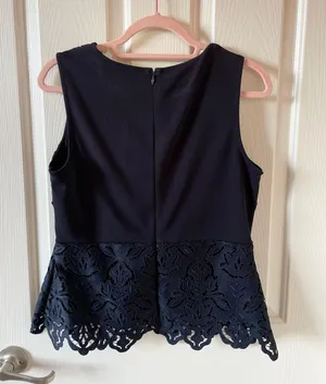 Banana Republic Ann Taylor Peplum Sleeveless Top thumbnail 2