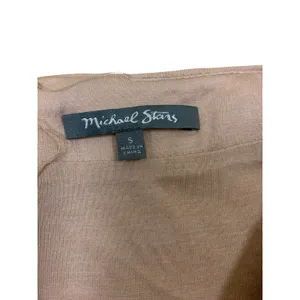 Michael Stars Sequin Mini Skirt Small Taupe Gold Sparkle Party Holiday Y2K thumbnail 3