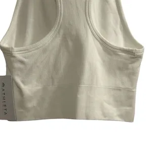 Athleta Women's White Cropped Tank Top Size M‎ thumbnail 13