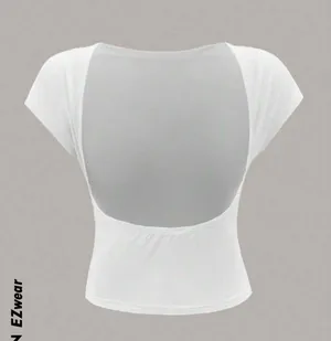 White Backless Top thumbnail 2