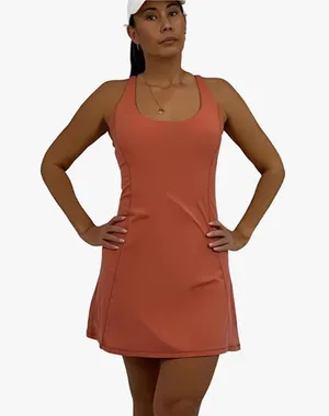 NWOT Women's Pickleball Tennis Dress Coral size Large thumbnail 1