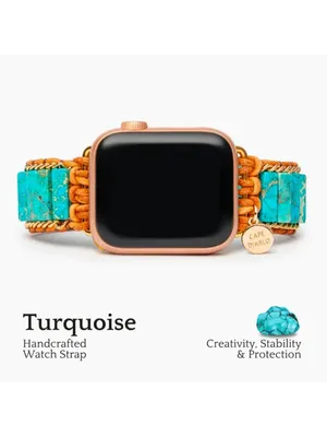 Cape Diablo Native Turquoise Protection Apple Watch Band Howlite Turquoise NWT thumbnail 5