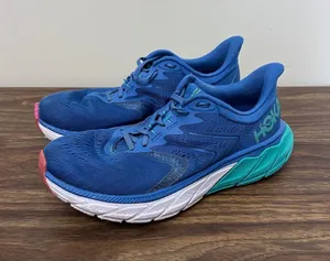 Hoka One One Arahi 5 Womens 8.5 Blue Teal Stability Running Shoes 1115010 thumbnail 1