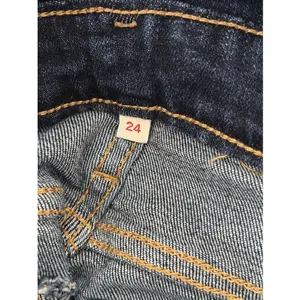 Levi‎ Strauss Skinny Denim Overalls Womens Size 24 Dark Wash Stretch Y2K Cotton thumbnail 7