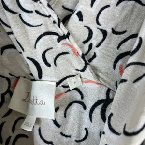 Anthropologie Deletta Cloud Rose Print Ruched Midi Dress thumbnail 4