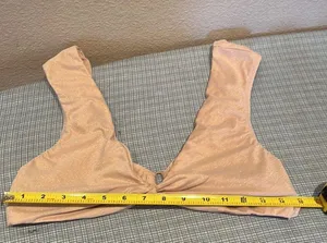 Aerie Pink Pink Gold Crop Top Bralette Top Size XL thumbnail 11
