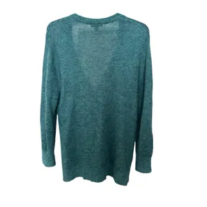 J CREW KID MOHAIR CARDIGAN SWEATER SHEER KNIT GREEN Size Small #KL14-8‎ thumbnail 3