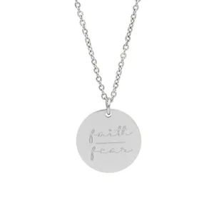 Faith Over Fear Necklace thumbnail 1
