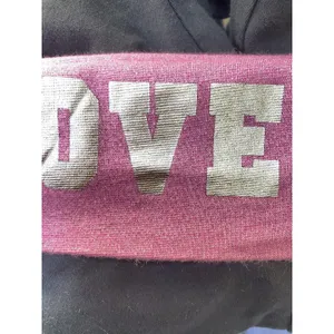 Y2K VS PINK M Foldover Black Flare Leggings Pink Silver Logo Low Rise Vtg thumbnail 9