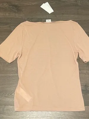 NWT Abercrombie & Fitch Light Pink Sheer Short Sleeve Top, Size Medium thumbnail 5