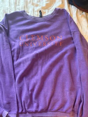 Clemson University Sweatshirt Purple Size M thumbnail 1