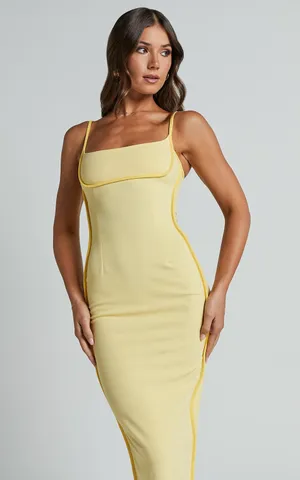 New Showpo ABEGAILLE Midi Dress Bodycon Dress Size Large MSRP $99 thumbnail 2