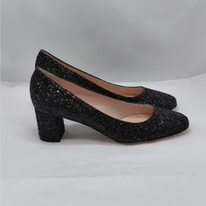$238 Kate Spade Womens Heels Size 7M Black Glitter Pumps Wedding Party Holiday thumbnail 7