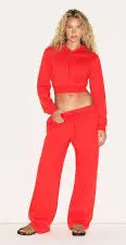 Skims RARE cotton fleece classic straight leg pant thumbnail 1