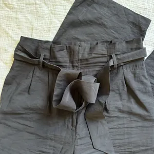 Lost + Wander Womens Bloody Mary Black Cropped Belted Wide Leg Pants Medium‎ thumbnail 3