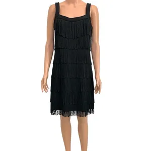 Express small fringe flapper cocktail mini dress costume D2 3426 thumbnail 2