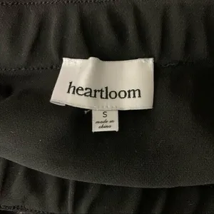 Heartloom Black Satin‎ Midi Skirt Elastic Waist Minimalist Chic Trendy Small thumbnail 5
