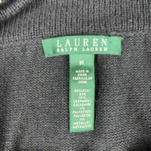 Lauren Ralph Lauren Sweater Womens M Black Silk Cashmere Boat Neck Fair Isle thumbnail 5