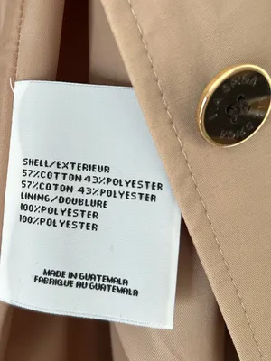 Via Spiga Single Breasted Button Down Classic Trench Coat Tan Size M thumbnail 8