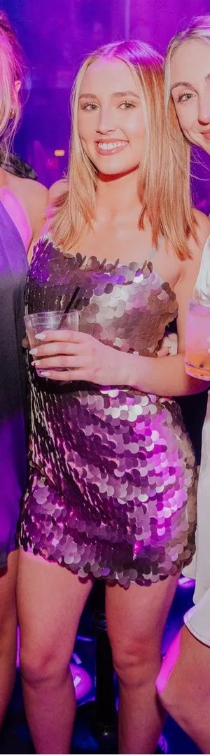 Revolve Mini Dress Sparkly silver  thumbnail 3