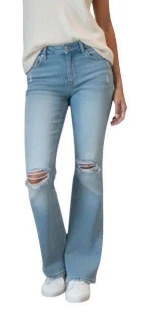 Aeropostale Flex Effects Callie Flare Distressed Jeans - Size 10 thumbnail 1