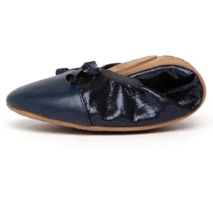 Talaria Foldable Ballet Flats Navy Branded Pouch Travel Wedding Shoes Sparkle 8 thumbnail 6