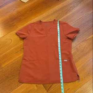 Figs Catrina One Pocket Scrub‎ top burnt orange thumbnail 6