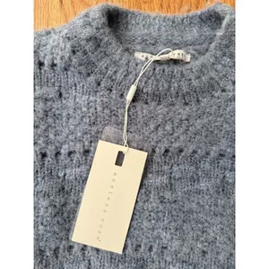 Endless rose Size L NWT BLUE CHUNKY WOOL KNIT DETAILED SWEATER $100‎ thumbnail 8
