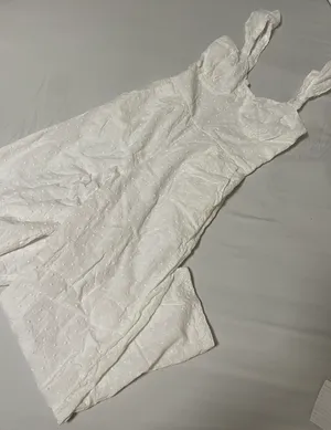 white eyelet jumpsuit thumbnail 3