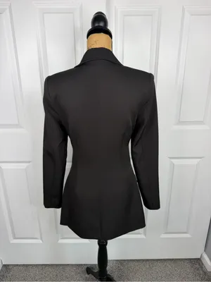 Lioness XS Black Cutout Blazer Mini Dress Tuxedo Long Sleeve NWOT thumbnail 6