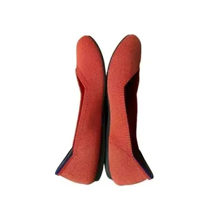 Rothy's Persimmon Marina Stripe Retired Women’s Round Toe Flats SZ 7.5 thumbnail 7