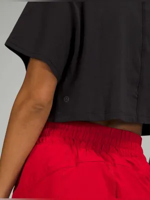 Lululemon All Yours Cropped T-Shirt Black thumbnail 4