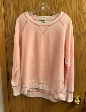 Hearth & Hand Soft Blush Pink Pullover Sweatshirt thumbnail 1