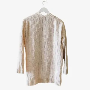 Charlotte Russe Boho Ribbed Knitted Oversized Ivory Cardigan Sweater SZ S thumbnail 5