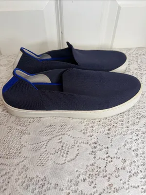 Rothy's The Original Slip-On knit blue Loafers size 8 thumbnail 6