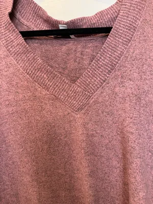 Evereve Soft Knit Sweater V Neck Pullover‎ Cozy Lightweight Casual Size Medium thumbnail 2