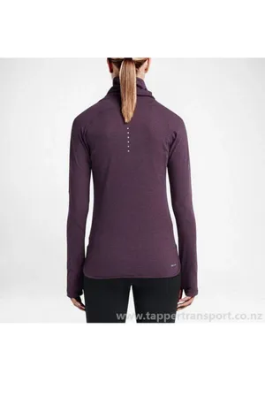 Nike Women's Aeroreact Long Sleeve Training Top Atomic Purple thumbnail 2