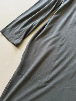 Eileen Fisher Mandarin Collar Button-Front Oversized Midi Dress thumbnail 7